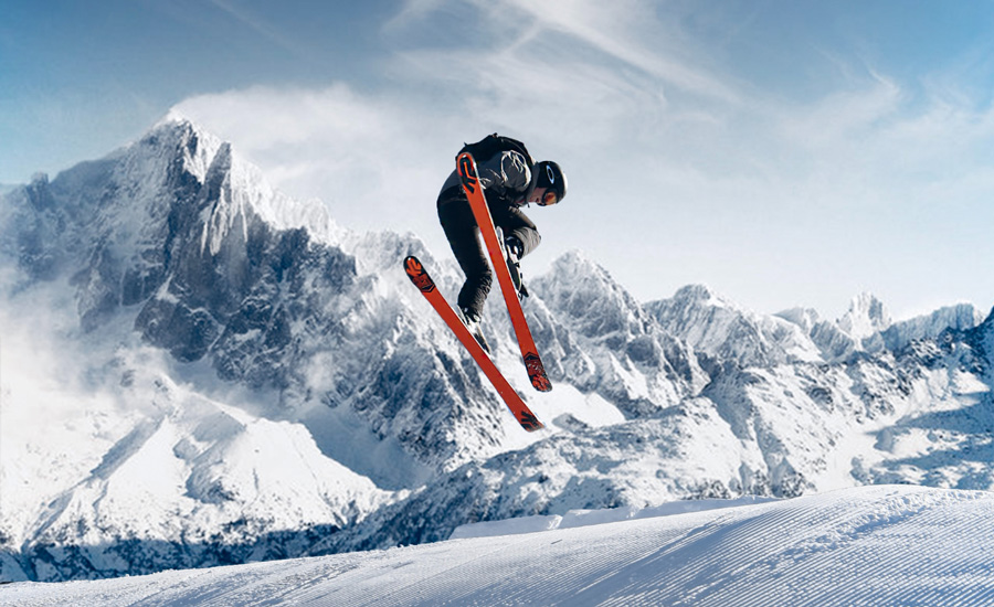 skiing