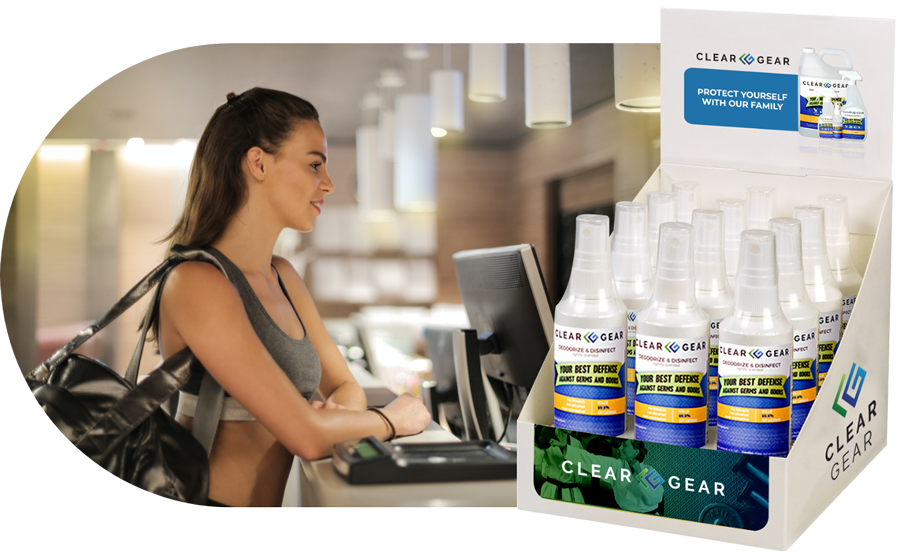 Fitness center disinfectant